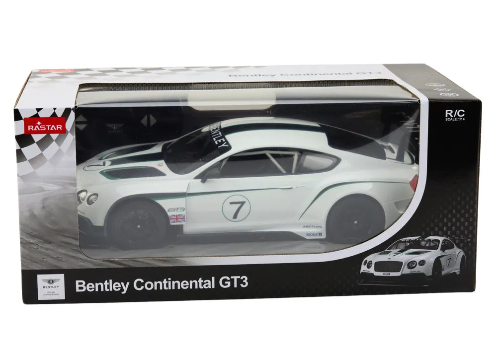 RC Bentley Continental GT3 1:14 baltas