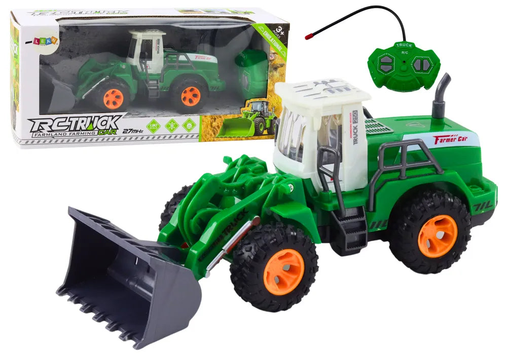 RC ekskavatorius krautuvas 1:20 žalias