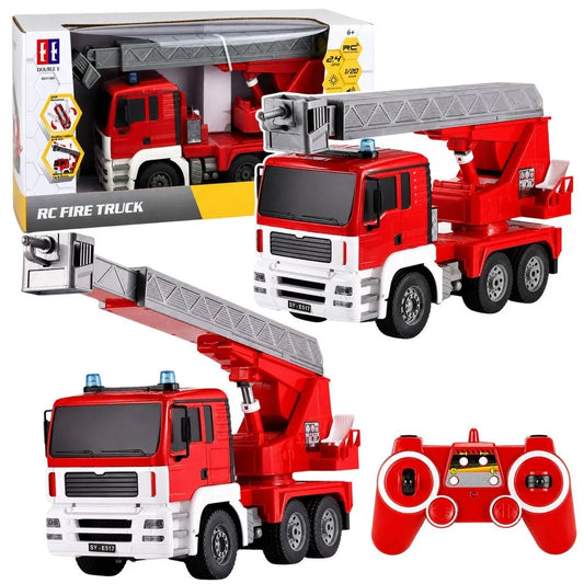 RC gaisrinės automobilis su ištraukiama kopėčių sistema 1:20