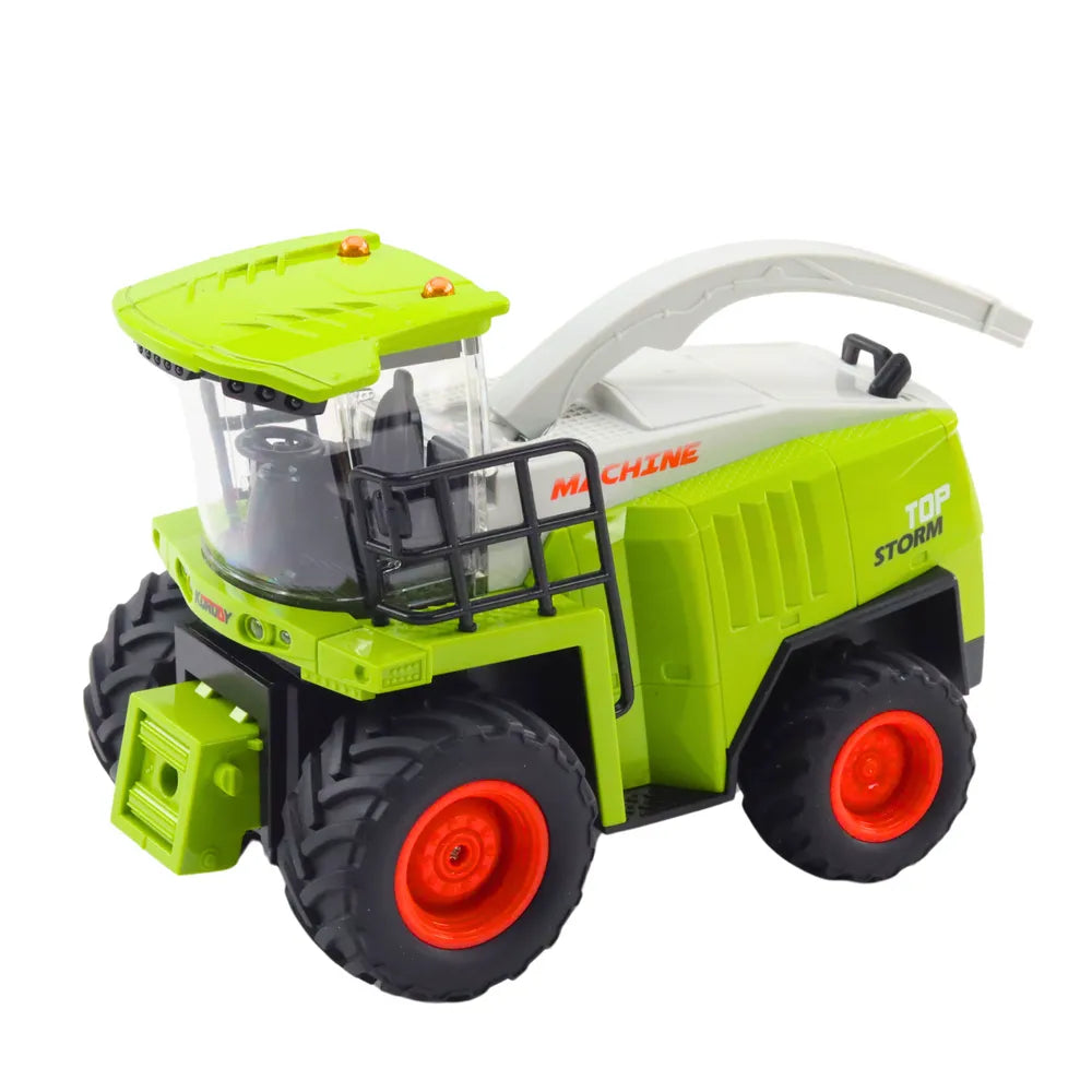 RC kombainas su kukurūzų pjaunamąja 1:24