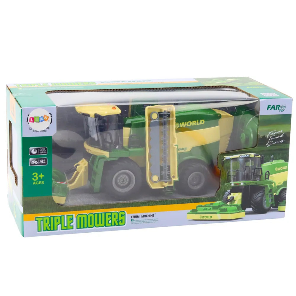 RC kombainas su žoliapjovėmis 1:24