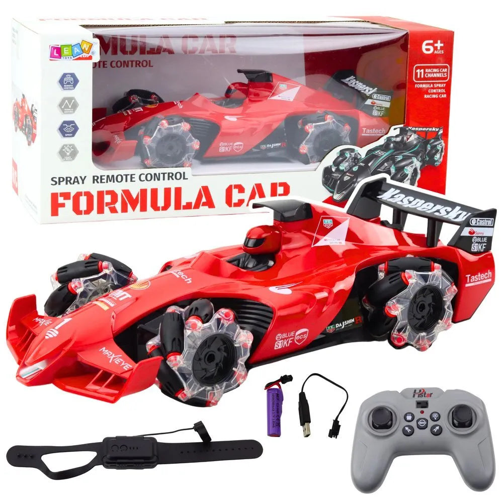 RC lenktyninis automobilis su dūmų efektu