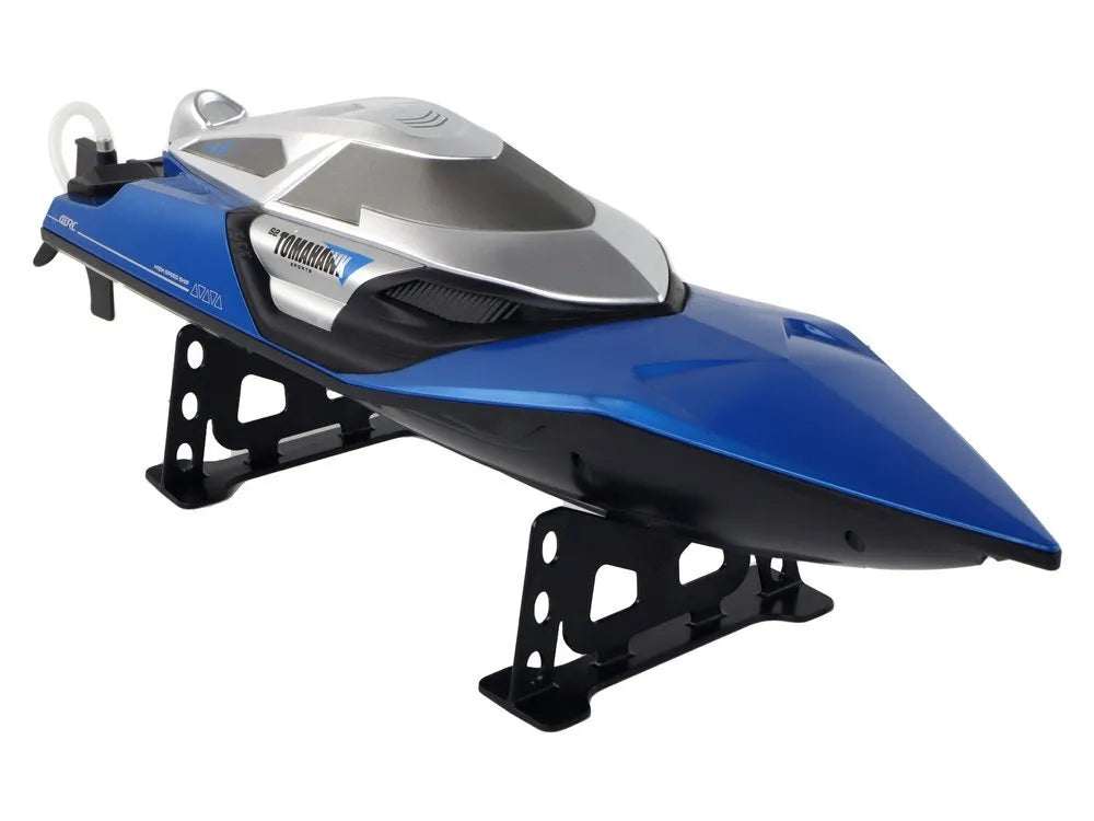 R/C motorlaivis 2.4G su LED – mėlynas, 20–30 km/val.
