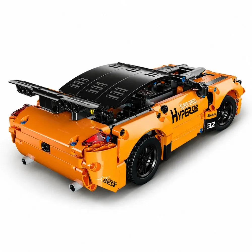 „RC Orange Racer 545“ – oranžinis RC sportinio automobilio konstruktorius iš 545 detalių