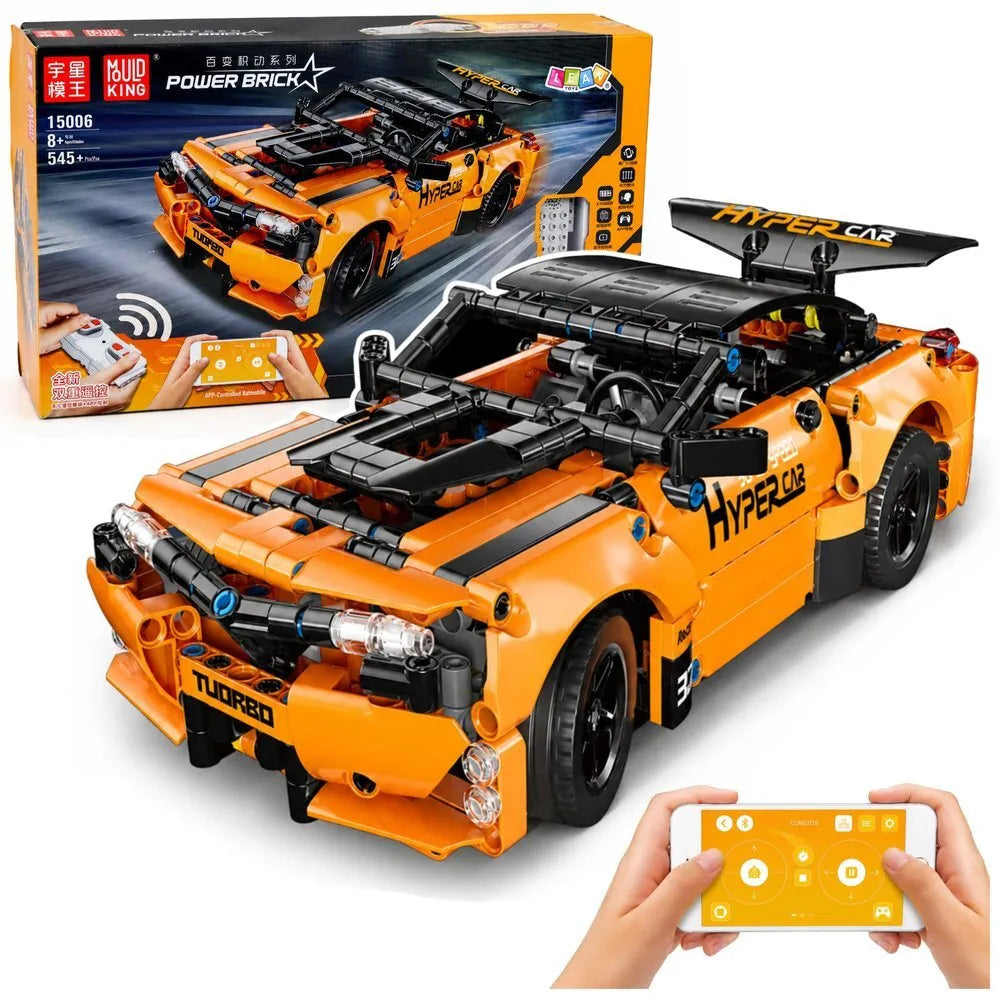 „RC Orange Racer 545“ – oranžinis RC sportinio automobilio konstruktorius iš 545 detalių