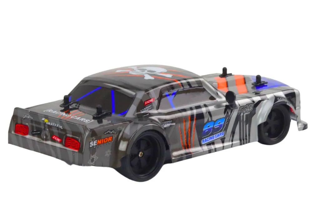 R/C sportinis automobilis 1:18 – pilkas, 23 cm
