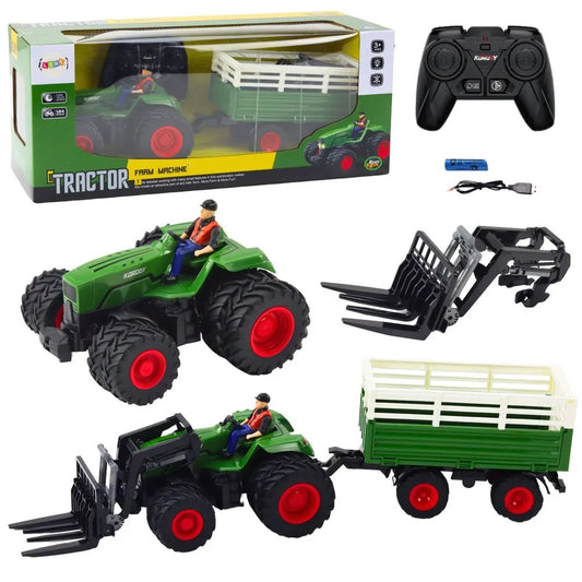 RC traktorius su priekaba 1:24