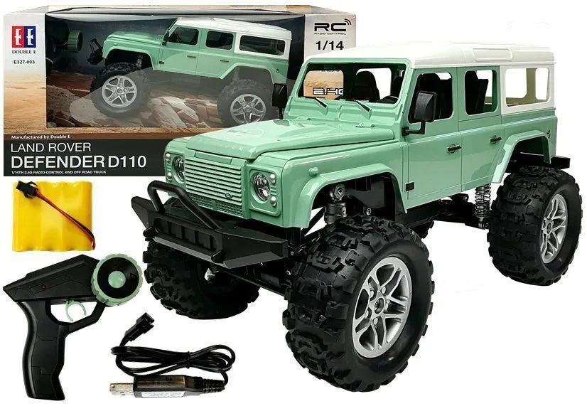 RC visureigis Jeep 1:14, žalias – 7.5 km/h