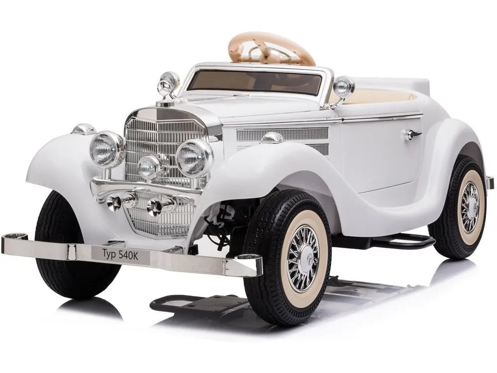 Retro Mercedes‑Benz 540K – licencijuotas elektromobilis vaikams
