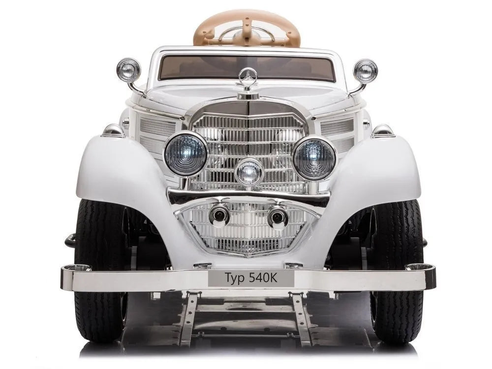 Retro Mercedes‑Benz 540K – licencijuotas elektromobilis vaikams