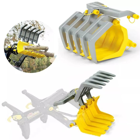 Traktoriaus kaušo griebtuvas – mediena pasikrauti