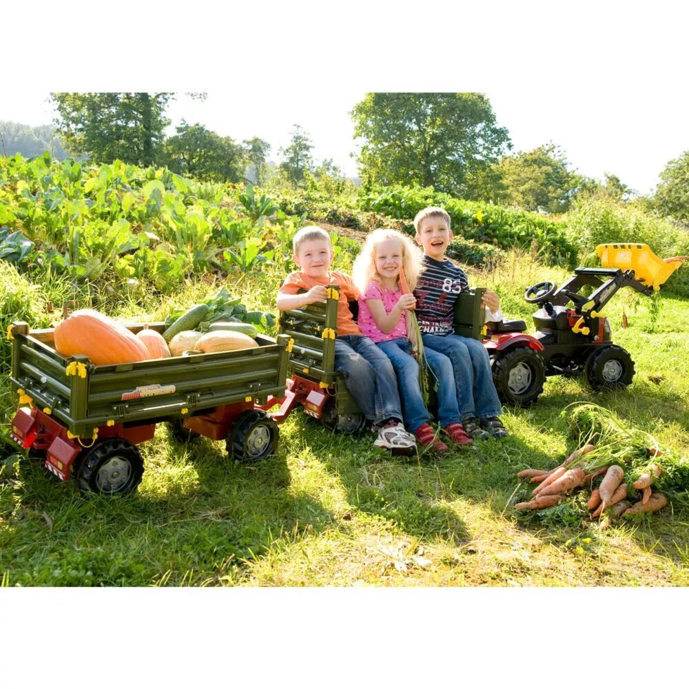 Rolly Toys rollyTrailer didelė priekaba, 3 ašių, daugiafunkcė priekaba