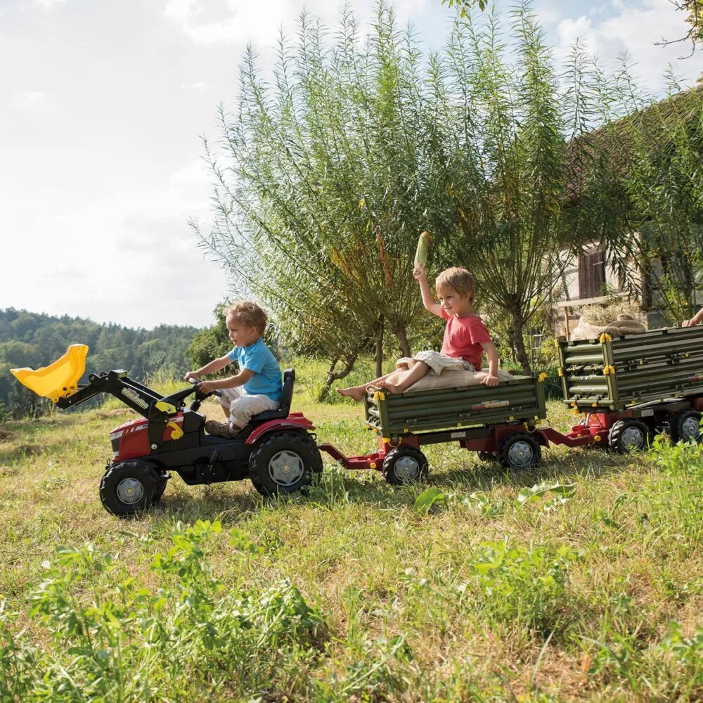 Rolly Toys rollyTrailer didelė priekaba, 3 ašių, daugiafunkcė priekaba
