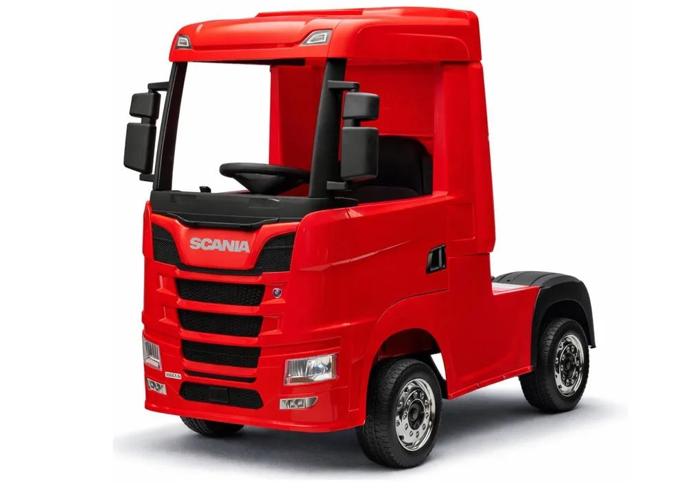 SCANIA 500R HL698 akumuliatorinis automobilis, raudonas, 4×4