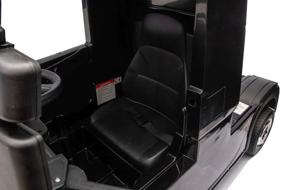 SCANIA 500R HL698 akumuliatorinis automobilis vaikams, juodas, 4×4