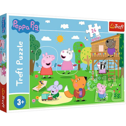 „Smagūs nuotykiai laukymėje“ – Peppa Pig MAXI dėlionė, 24 detalės