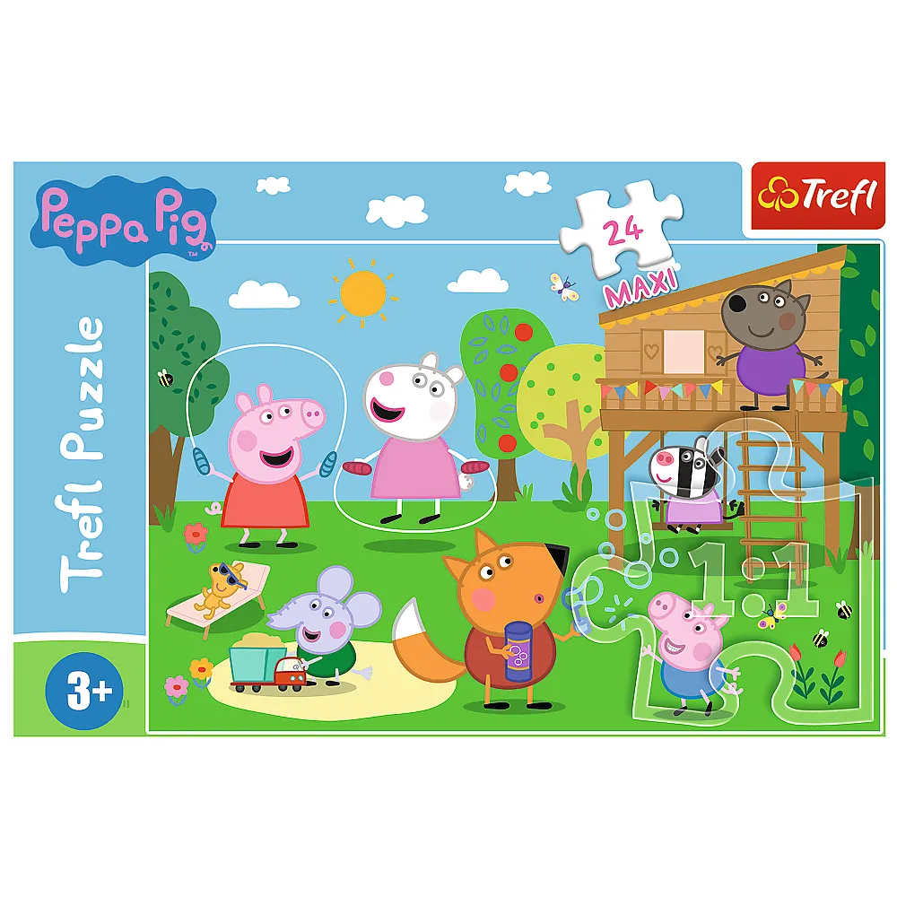 „Smagūs nuotykiai laukymėje“ – Peppa Pig MAXI dėlionė, 24 detalės