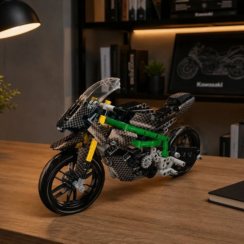 Sportinio motociklo konstruktorius iš 656 detalių