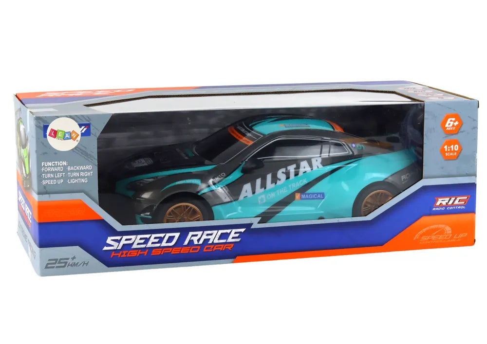 Sportinis RC automobilis 1:10 – turkio/juoda, 25 km/h