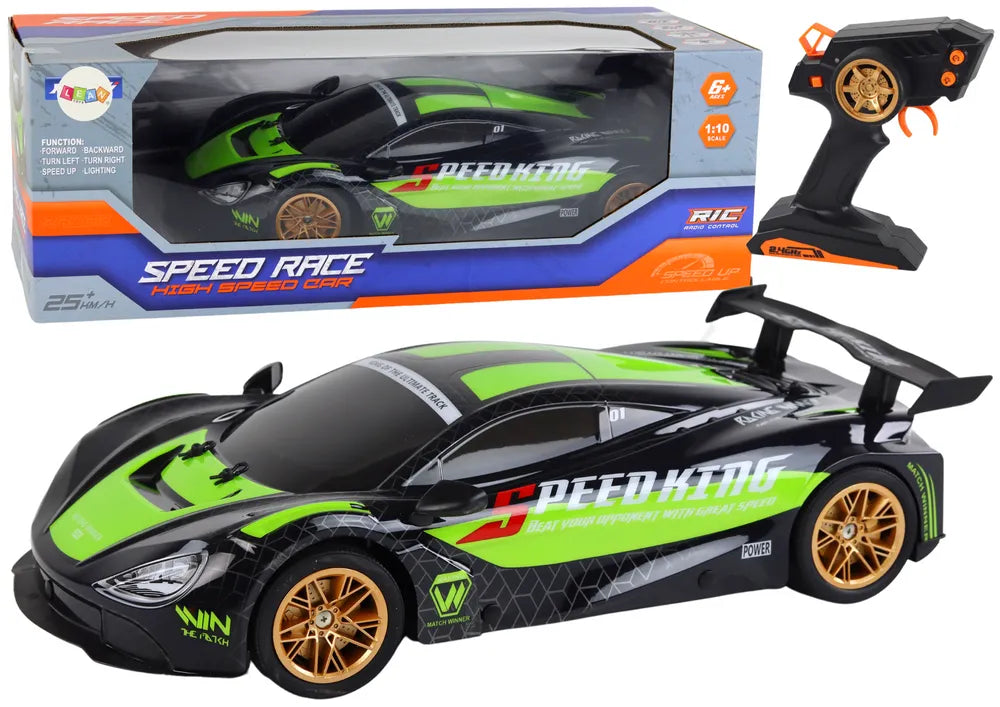 Sportinis RC automobilis 1:10 – žalia/juoda, 25 km/h