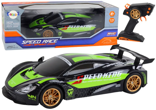 Sportinis RC automobilis 1:10 – žalia/juoda, 25 km/h