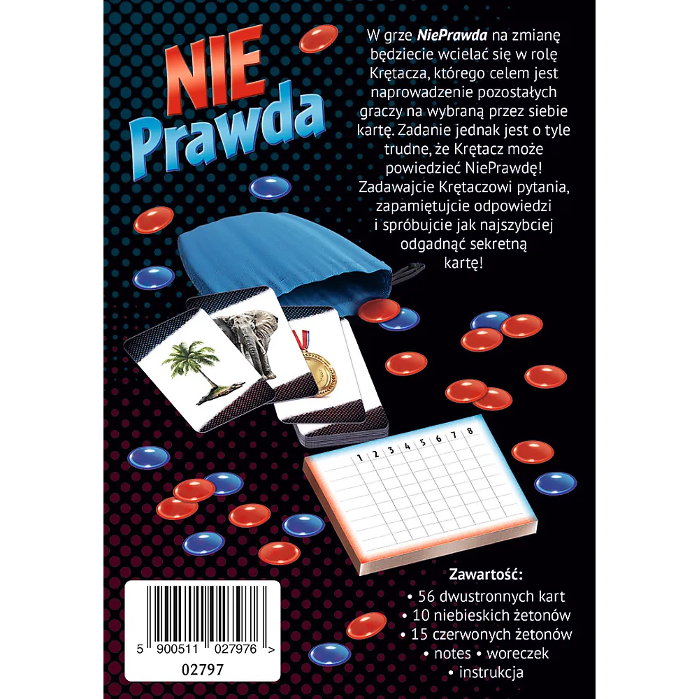 Stalo žaidimas „Untruth“ – blefas, klausimai ir apgaulė