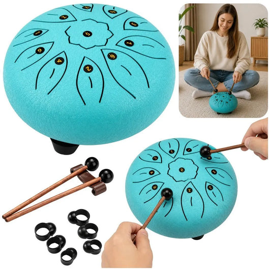 Steel Tongue Drum – 11 tonų relaksacinis instrumentas