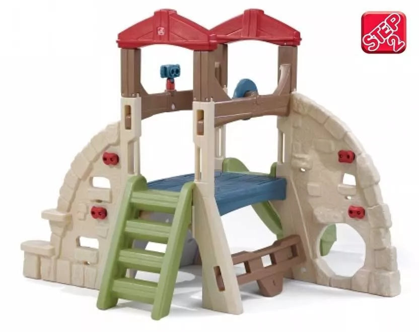 Laipiojimas uolomis su čiuožykla