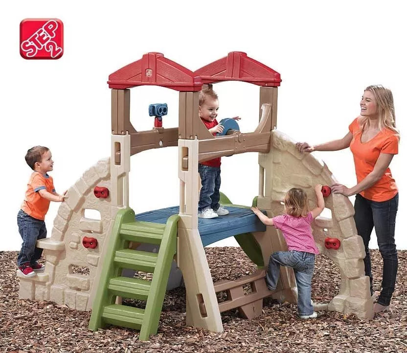 Laipiojimas uolomis su čiuožykla