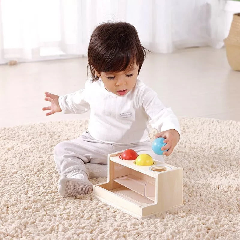 TOOKY TOY Žaislų dėžutė XXL Montessori edukacinė 5in1 sensorinė dėžutė 11-12 mėnesių