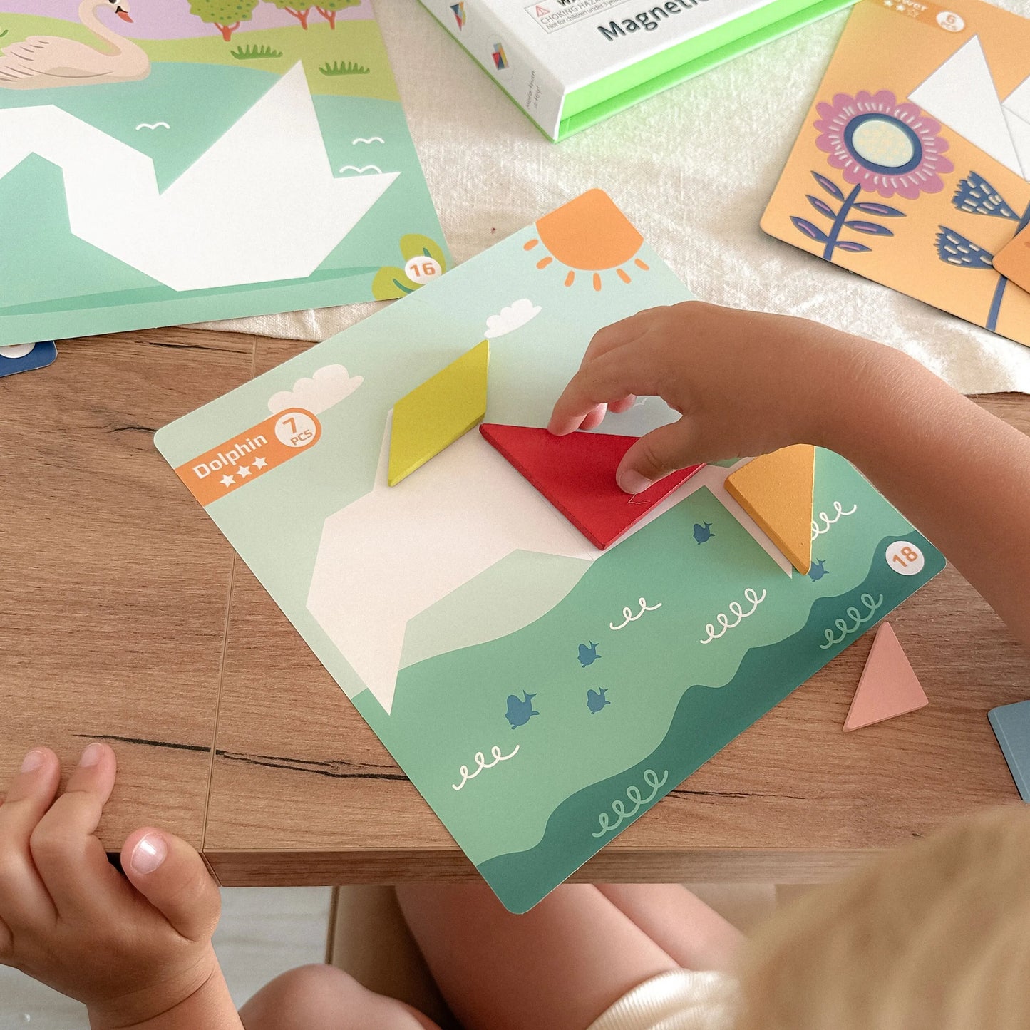 Tooky Toy magnetinė formų dėlionė