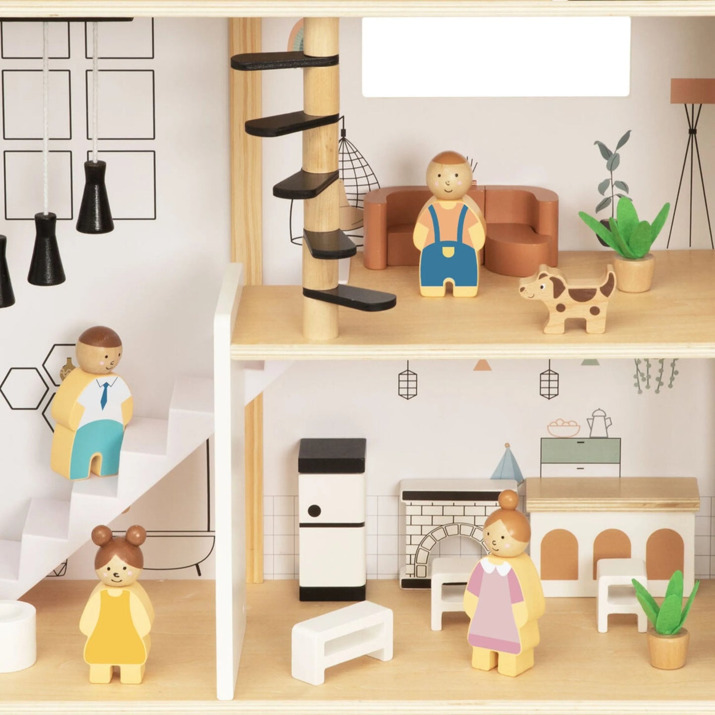 „TOOKY TOY“ medinis lėlių namas