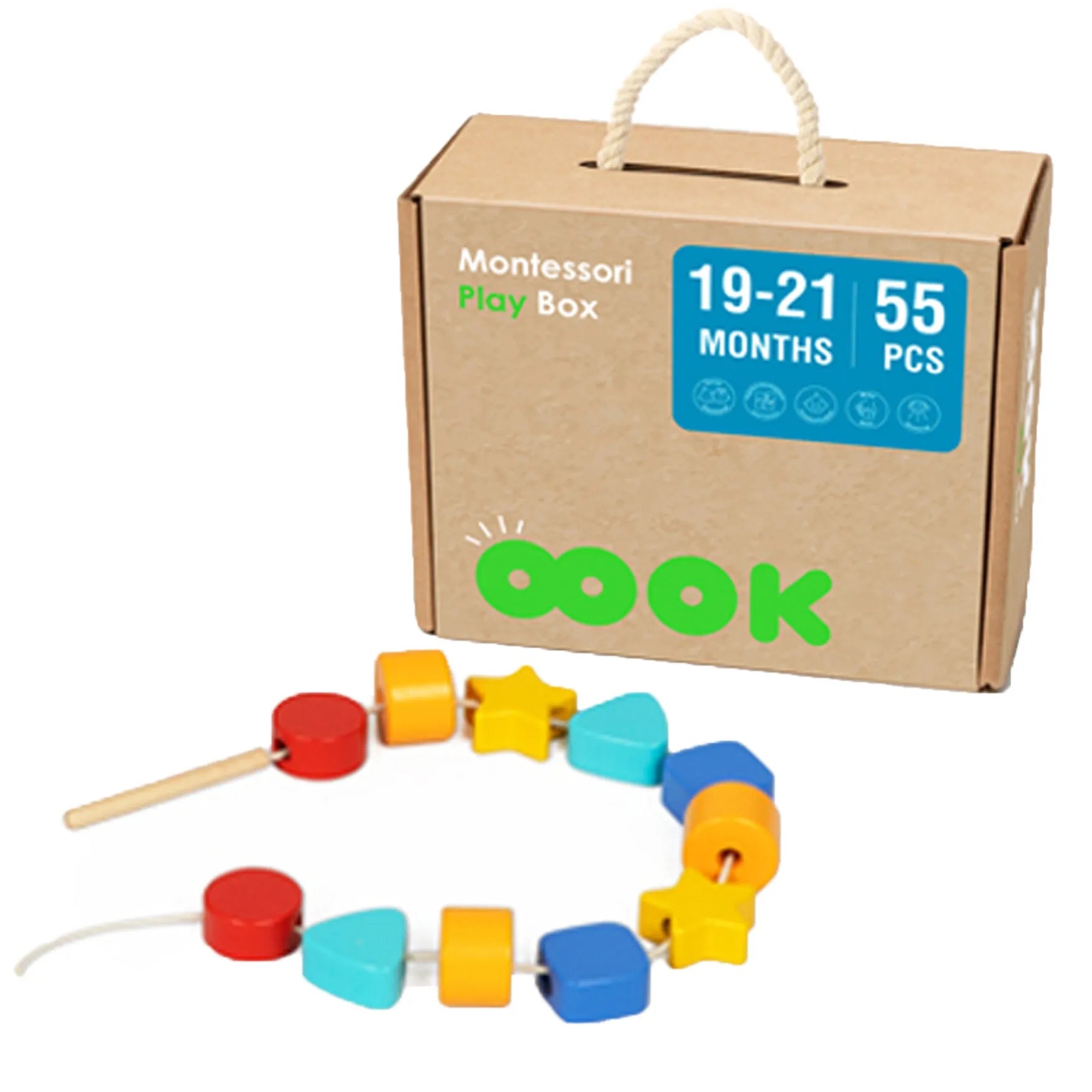 Tooky Toy Montessori 7in1 sensorinis XXL rinkinys (19–21 mėn.)