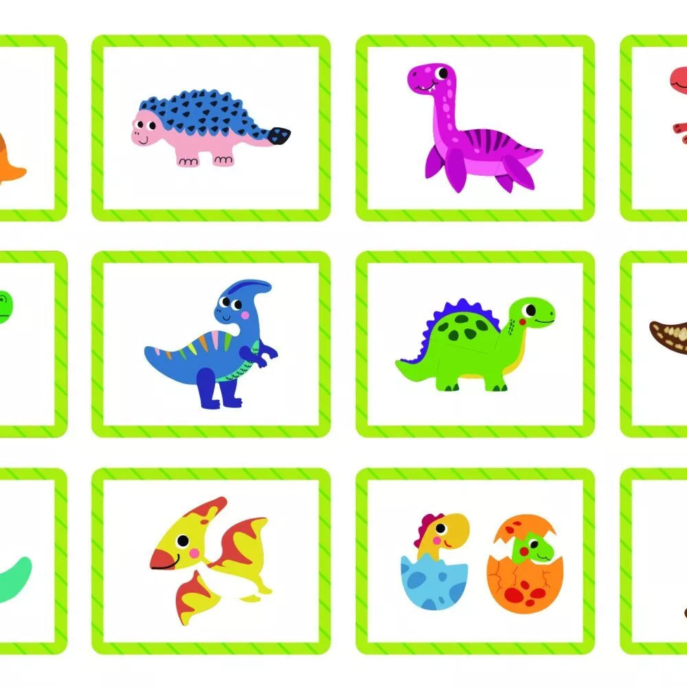  TOOKY TOY magnetinė dėlionė Dinozaurų dėlionė