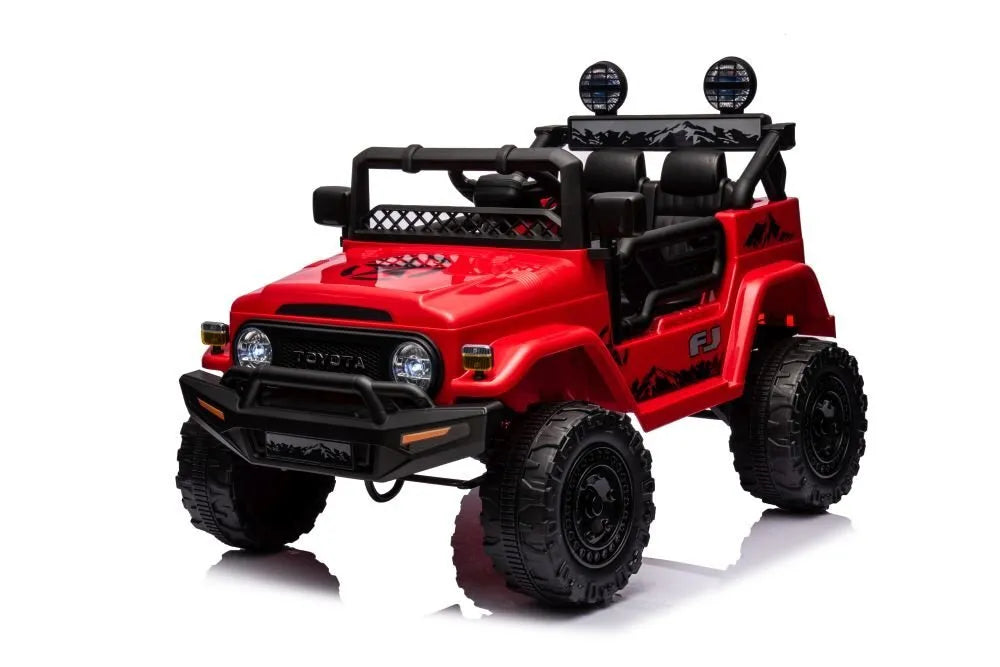 Toyota FJ JJ2099 – raudonas 4×4 vaikiškas elektromobilis