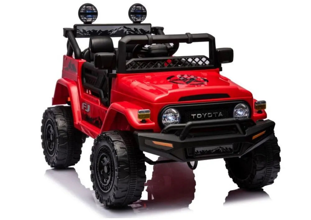 Toyota FJ JJ2099 – raudonas 4×4 vaikiškas elektromobilis