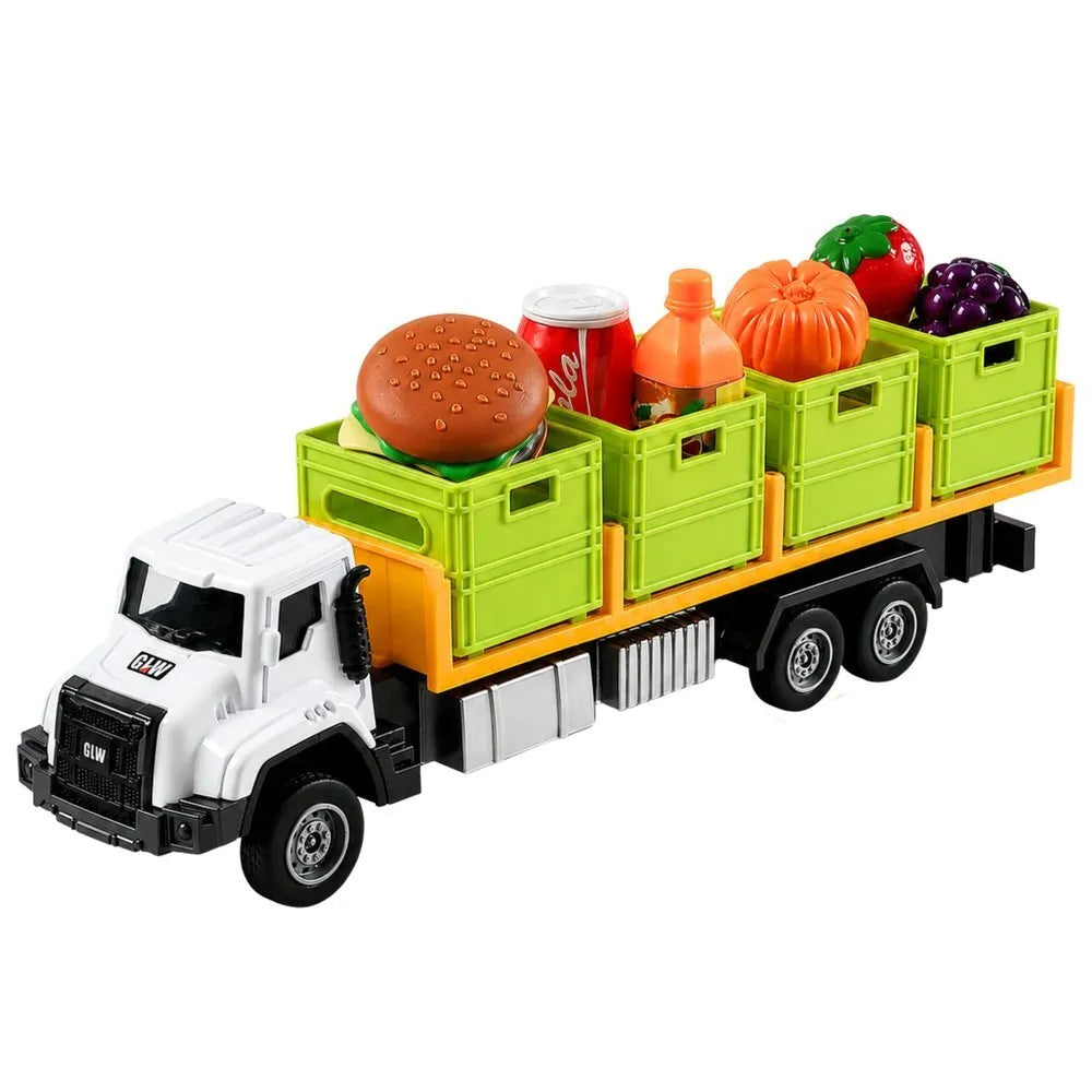 Transporto sunkvežimis su priekaba, 4 dėžėmis ir maisto aksesuarais
