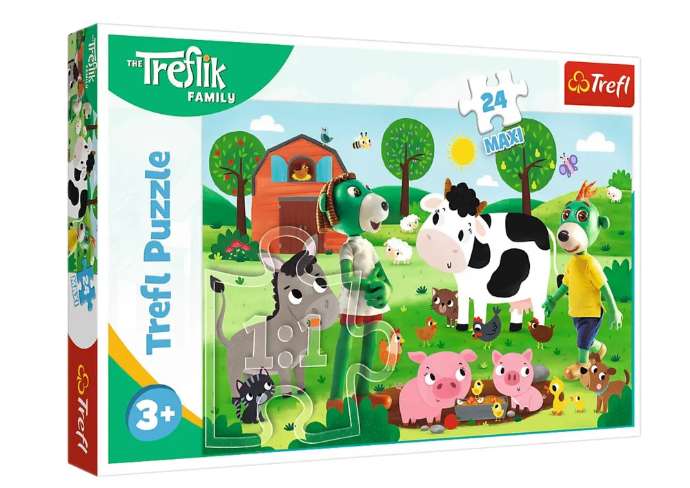 Trefl 14361 Treflikų šeima MAXI dėlionė 24 det.