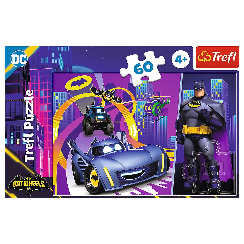 Trefl „Betmenas ir jo transportas“ – 60 det. dėlionė