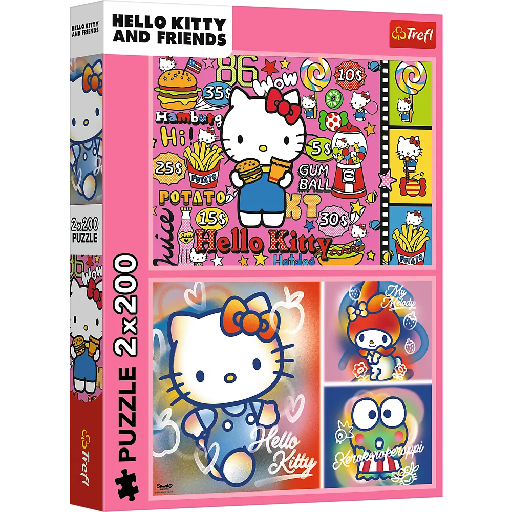 Trefl „Hello Kitty ir draugai“ – 2×200 det. dėlionės