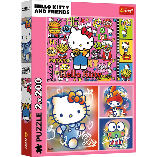 Trefl „Hello Kitty ir draugai“ – 2×200 det. dėlionės