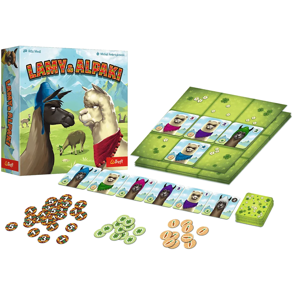 Trefl „Lamų ir alpakų pievos“ – šeimos žaidimas