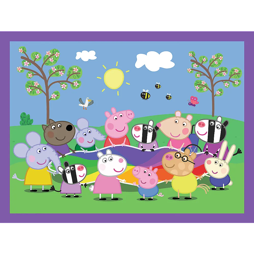Trefl „Linksmosios akimirkos su Peppa“ – 2in1 dėlionės + atminties žaidimas