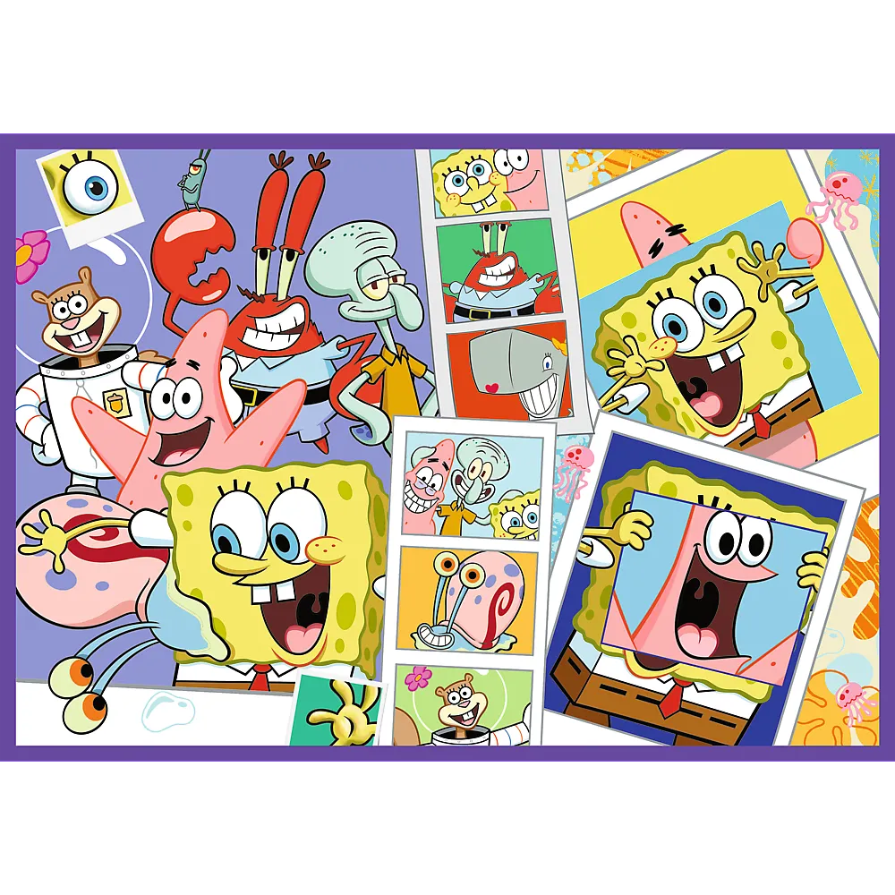 Trefl „SpongeBob pašėlęs pasaulis“ – 4×250 det. dėlionės