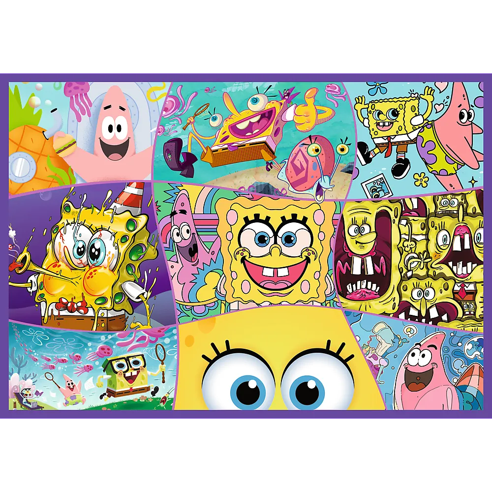 Trefl „SpongeBob pašėlęs pasaulis“ – 4×250 det. dėlionės