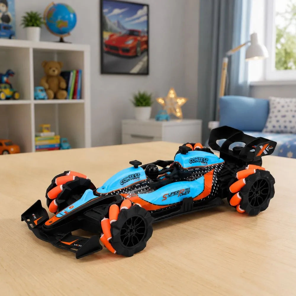 triukų RC lenktyninis automobilis su 360° apsisukimais