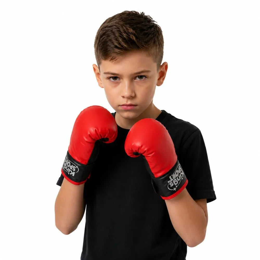 Vaikiškas bokso maišas su Muay Thai pirštinėmis – dydis M