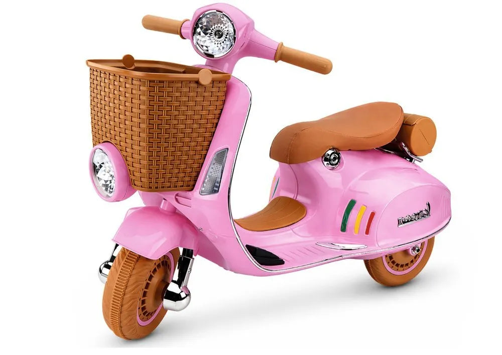 Vespa XW‑03 rožinis 12V paspirtukas