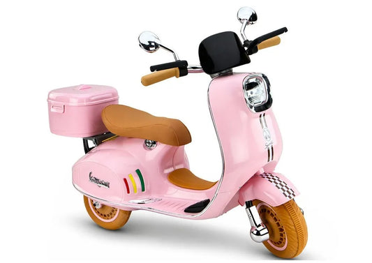 Vespa XW‑05 rožinis 12V paspirtukas