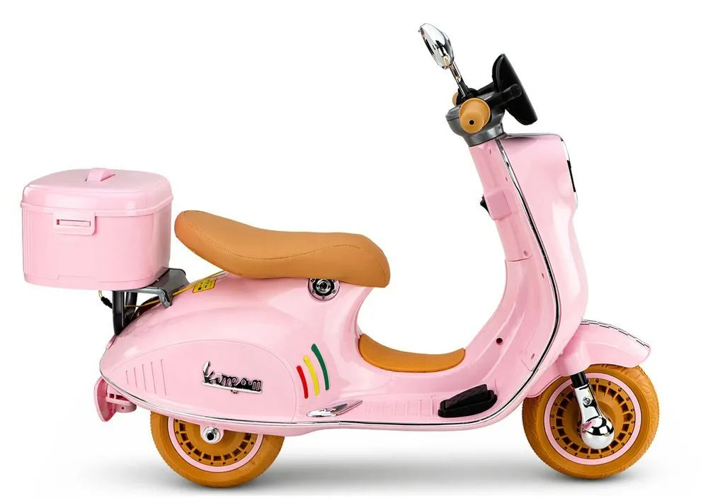 Vespa XW‑05 rožinis 12V paspirtukas